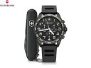 victorinox ビクトリノックス FieldForce Sport Chrono ウォッチ (ブラック) 241926.1 【正規販売店】