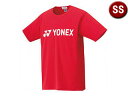 ヨネックス YONEX ドライTシャツ SSサイズ (サンセットレッド) 16501-496