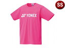 ヨネックス YONEX ドライTシャツ SSサイズ (ネオンピンク) 16501-705(4)