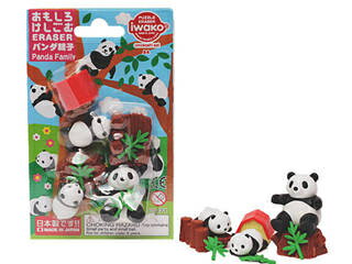 イワコー ブリスターパック消しゴム パンダの親子 ER-BRI059