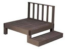 住まいスタイル 人工木ウッドデッキ ecofeel エコフィール 1台 ステップ・フェンスセット PWDE-1P-SFSET-DBR 同梱注文不可 カード払い限...