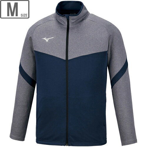 ミズノ mizuno ソフトニットジャケット Mサイズ (ドレスネイビー×チャコール杢) 32MC1150-14