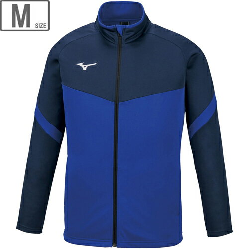 ミズノ mizuno ソフトニットジャケット Mサイズ (サーフブルー×ドレスネイビー) 32MC1150-25