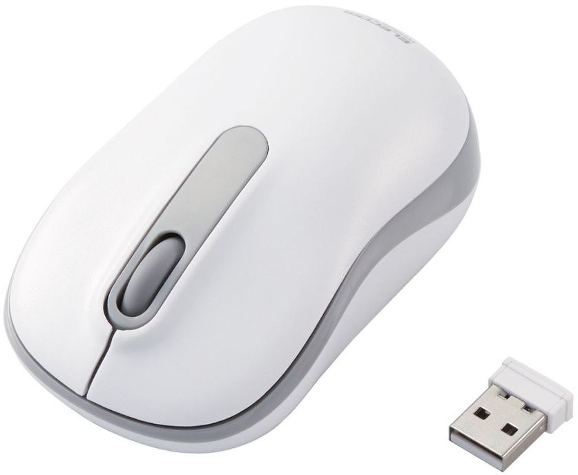 ELECOM エレコム 無線マウス 抗菌 ワイヤレス静音光学式マウス (3ボタン/Mサイズ) ホワイト M-DY11DRSKWH