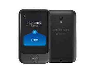 SOURCENEXT　ソースネクスト 翻訳機 POCKETALK（ポケトーク） S グローバル通信（2年）付き ブラック PTSGK 単品購入…