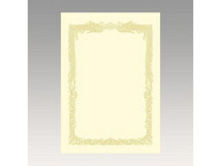 ササガワ/タカ印 OA賞状用紙10枚入 B4判横書クリーム 10-1078 クリーム賞状用紙・横書き