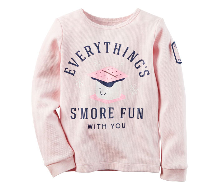 carters カーターズ 【在庫処分】 18M　ロングTシャツ　EVERITHINGS ピンク　235G55918
