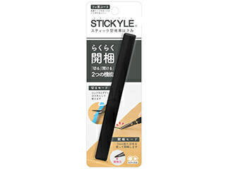 sun-star/サンスター文具 らくらく開梱 STICKYLE AKERUNO スティッキール アケルノ はさみ ブラック S3719073