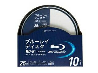 VERTEX VERTEX BD-R 1-4倍速 1回録画用 10枚スピンドルケース BDR-25SP10V4 VERTEX VERTEX BD-R 1-4倍速 1回録画用 10枚スピンドルケース BDR-25SP10V4
