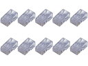 ELECOM エレコム RJ45コネクタ 10個入り LD-RJ45TY10