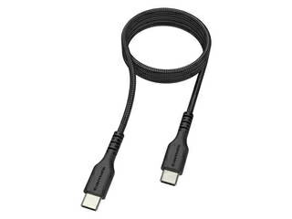 多摩電子工業 USB2.0 Type-C/Type-Cやわらかタフケーブル1.0m ブラック TH231CCT10K USB PD（Power Delivery）対応