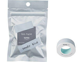 KINGJIM キングジム テプラLiteフィルムテープ スモーキーブルー 15mm TPT15-007 こはる・ひより・テプラLiteの各機種で使えます