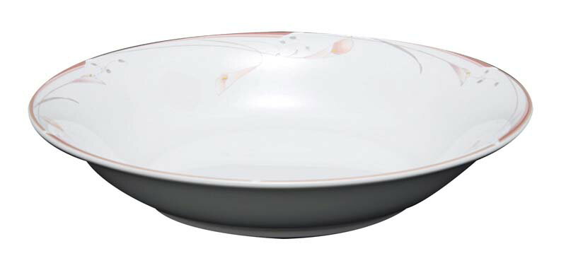 フラワーピンク 19cm スーププレート OFM01-220