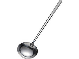 オールステンレス　ブラスト加工　中華お玉　中