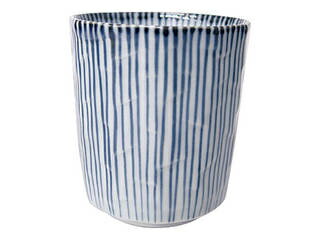 染付呉須十草面取湯呑 21208−402