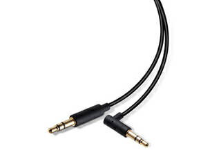 ELECOM エレコム 5個セット エレコム AUXケーブル/φ3.5オス-φ3.5オス(L字)/スリム/1.0m/ブラック AX-35..