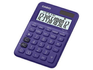 CASIO/カシオ計算機 カラフル電卓ミニジャスト パープル MW-C20C-PL