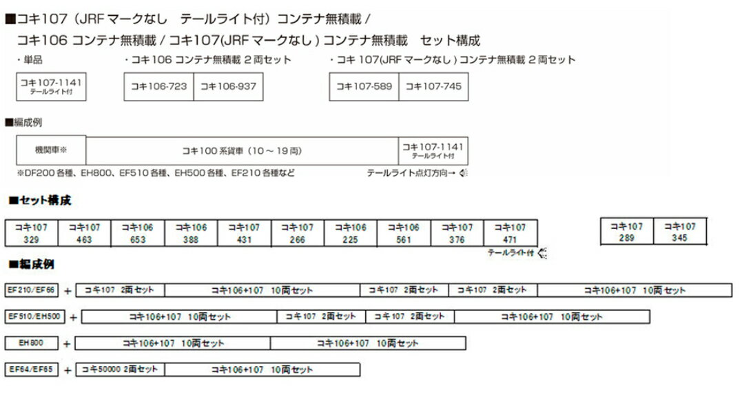 KATO カトー コキ106 コンテナ無積載 2両セット 10-1478 発売前予約 再販商品 キャンセル不可_1