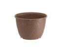 山田化学 植木鉢 ビオラデコ 6号 チョコブラウン (プラスチック製 プランター)