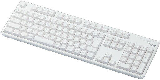 ELECOM エレコム 無線キーボード/メンブレン式/フルサイズ/ホワイト TK-FDM106TWH ELECOM エレコム 無線キーボード/メンブレン式/フルサイズ/ホワイト TK-FDM106TWH
