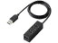 ELECOM 쥳 USB2.0ϥ/ǽ/Хѥ/4ݡ/100cm/֥å U2H-TZ427BBK