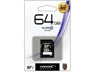 HIDISC/ハイディスク SDXCカード 64GB Class10 UHS-I HDSDH64GCL10DS 収納プラケース付き
