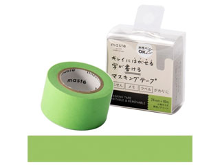 MARK'S/マークス 【マステ】水性ペンで書けるマスキングテープ 小巻24mm幅 グリーン MST-FA05-GN