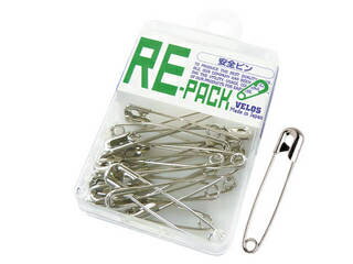 VELOS/ベロス 安全ピン リ・パック 特大 シルバー 14本 RSC-04