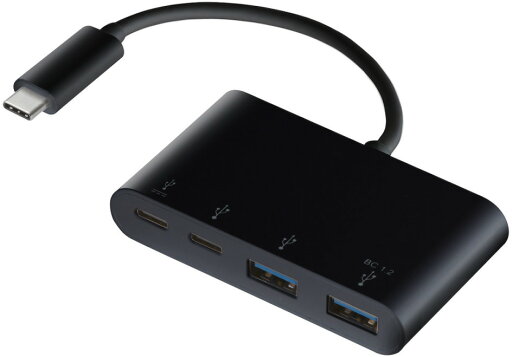 ELECOM エレコム USBHUB/USB3.1(Gen2)/PD対応/Type-Cコネクタ/バスパワー/ブラック U3HC-A424P10BK ELECOM エレコム USBHUB/USB3.1(Gen2)/PD対応/Type-Cコネクタ/バスパワー/ブラック U3HC-A424P10BK
