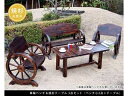 住まいスタイル 車輪ベンチ&焼杉テーブル3点セット ベンチ小×2 テーブル×1 WBT650-3PSET-DBR 同梱注文不可 カード払い限定 沖縄・北海道・離...