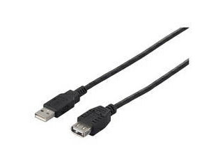 BUFFALO/バッファロー USB2.0 A to A 延長・環境対応ケーブル 1.5m ブラック BU2AAK15BK