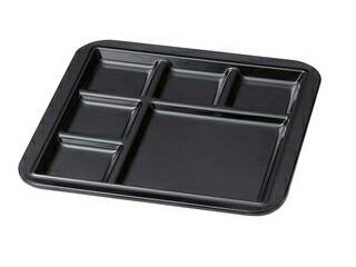 WAKAIZUMI 若泉漆器 ニュービュッフェプレート　バラエティー浅　黒