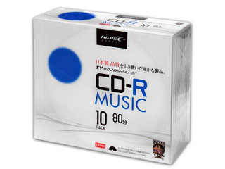 HIDISC/ϥǥ TYƥΥ꡼HIDISC CD-R  ۥ磻ȥ磻ɥץ󥿥֥ 10 TYCR80YMP10SC