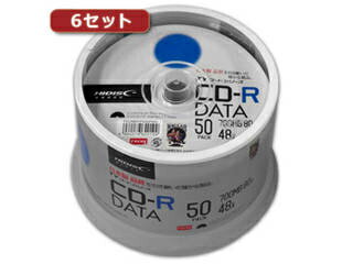 HIDISC/ハイディスク 【6セット】HI DISC CD-R(データ用)高品質 50枚入 TYCR80YP50SPMGX6 HIDISC/ハイディスク 【6セット】HI DISC CD-R(データ用)高品質 50枚入 TYCR80YP50SPMGX6