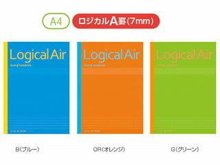 Nakabayashi/ナカバヤシ ロジカル・エアーノート A罫 A4 40枚 3冊パック ノ-A404A-3P