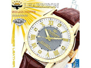 J.HARRISON J.HARRISON 4石天然ダイヤモンド付・ソーラー電波時計 JH-085MGW J.HARRISON J.HARRISON 4石天然ダイヤモンド付・ソーラー電波時計 JH-085MGW