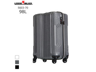 LEGEND WALKER/レジェンドウォーカー 5603-70 BLADE PCファイバー 拡張ファスナータイプ スーツケース(98L/シルバーカーボン)
