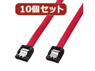 サンワサプライ 【10個セット】サンワサプライ シリアルATA3ケーブル TK-SATA3-03X10