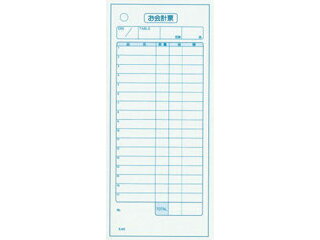 単式　会計伝票　K405（100枚つづり・20冊入）