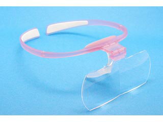 ERICA OPTICAL/エリカオプチカル HAWK EYE 跳ね上げ式ヘッドルーペレンズ倍率 2.0倍 ピンクマット HAWK EYE ピンク X2.0