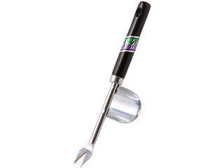 自然作 クローム 木柄 ミニテコ付 草ヌキ