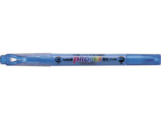 uni/三菱鉛筆 蛍光ペン PROPUS WINDOW プロパス ウインドウ 空色 細字丸芯/太字角芯 PUS-102T.48