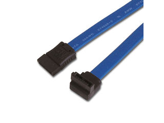 ainex アイネックス シリアルATAケーブル 片上L型コネクタ SAT-3005UBL 50cm