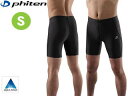 ファイテン Phiten JF580003 SPORTS SPATS クウォーター吸汗速乾 (ブラック) 【Sサイズ】