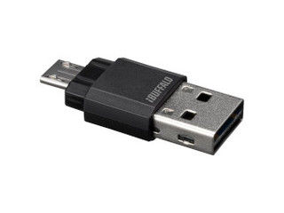 BUFFALO バッファロー スマートフォン/タブレット/PC対応 microSD専用カードリーダー/ライター ブラック BSCRUM04BK BUFFALO バッファロー スマートフォン/タブレット/PC対応 microSD専用カードリーダー/ライター ブラック BSCRUM04BK