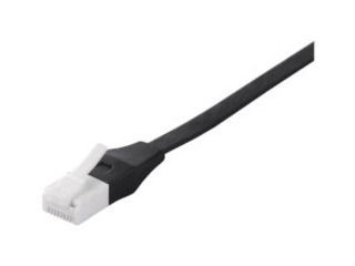 BUFFALO バッファロー ツメの折れないLANケーブル カテゴリー6 ストレート フラット 1.5m ブラック BSLS6FU15BK2