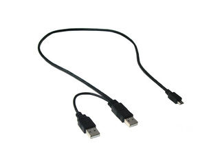 Groovy グルービー Y字型microUSBケーブル GM-UH016Y