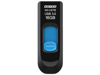 ADTEC アドテック スライド式USB3.0フラッシュメモリ 16GB ブラック/ブルー AD-USTB16G-U3 ADTEC アドテック スライド式USB3.0フラッシュメモリ 16GB ブラック/ブルー AD-USTB16G-U3