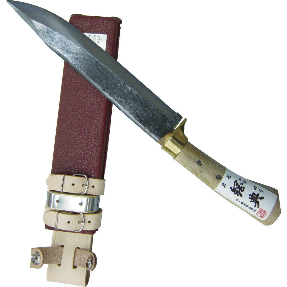 IKARASHI/五十嵐刃物工業 240mm 鋼付 山鉈 鍔付コブ柄 和釘 C-30