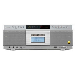 TOSHIBA 東芝 TY-AK21(S)シルバー ハイレゾ対応SD/USB/CDラジオカセットレコーダー AUREX